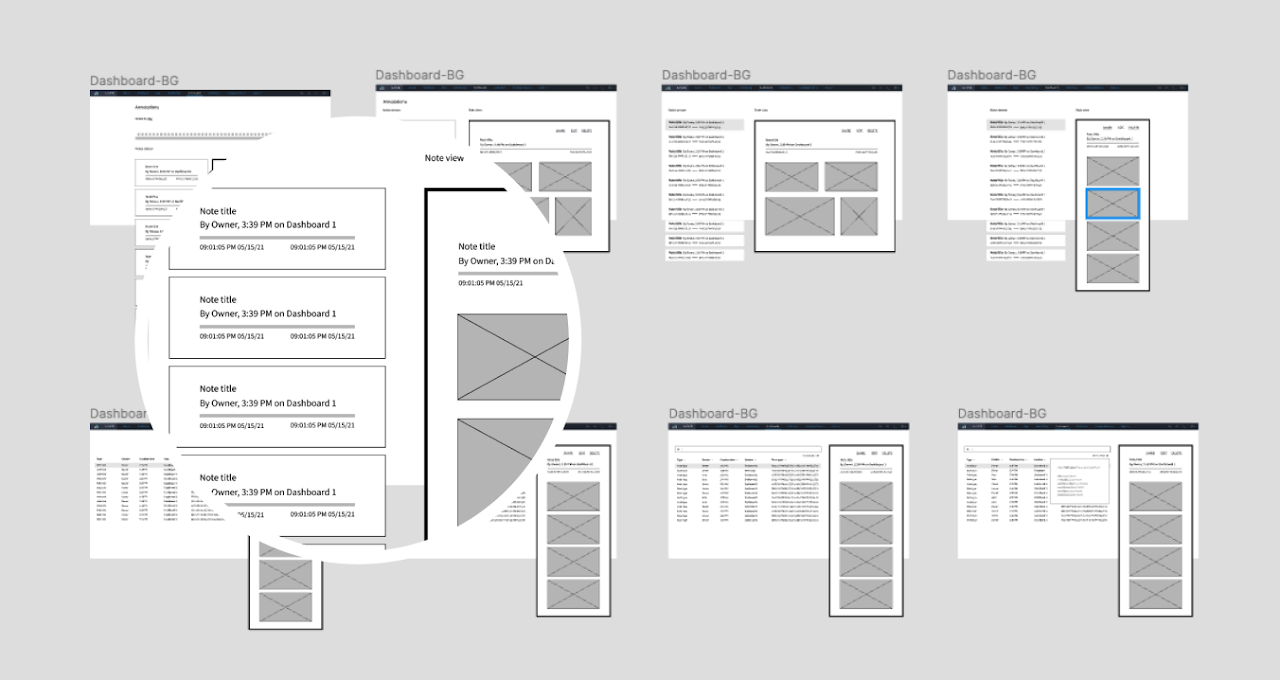 Wireframes de baixa fidelidade